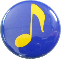 Music note button